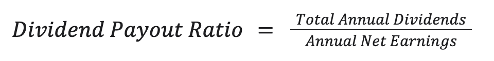 Dividend Payout Ratio formula