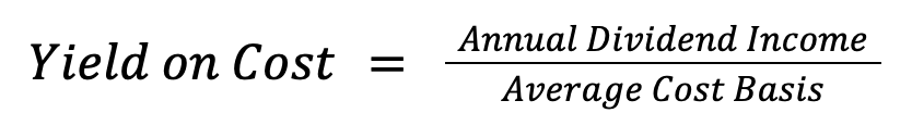 Yield on Cost Formula