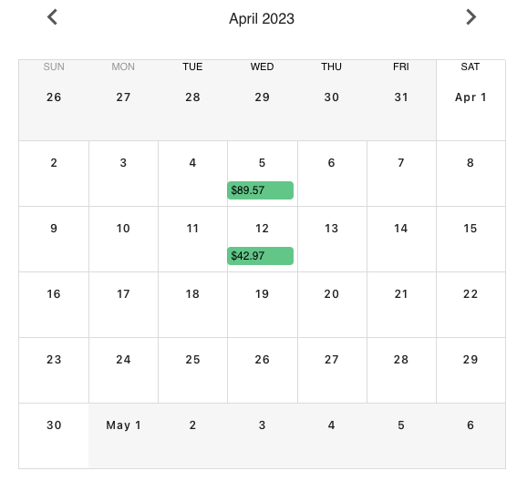 See your dividend payday