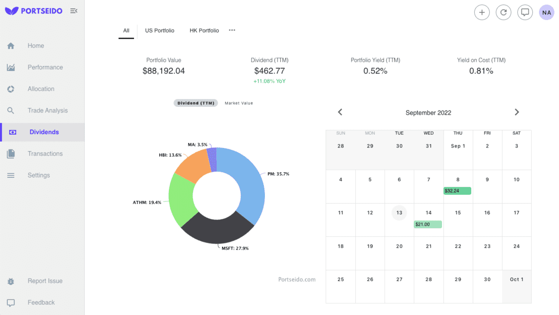 dividend tracker