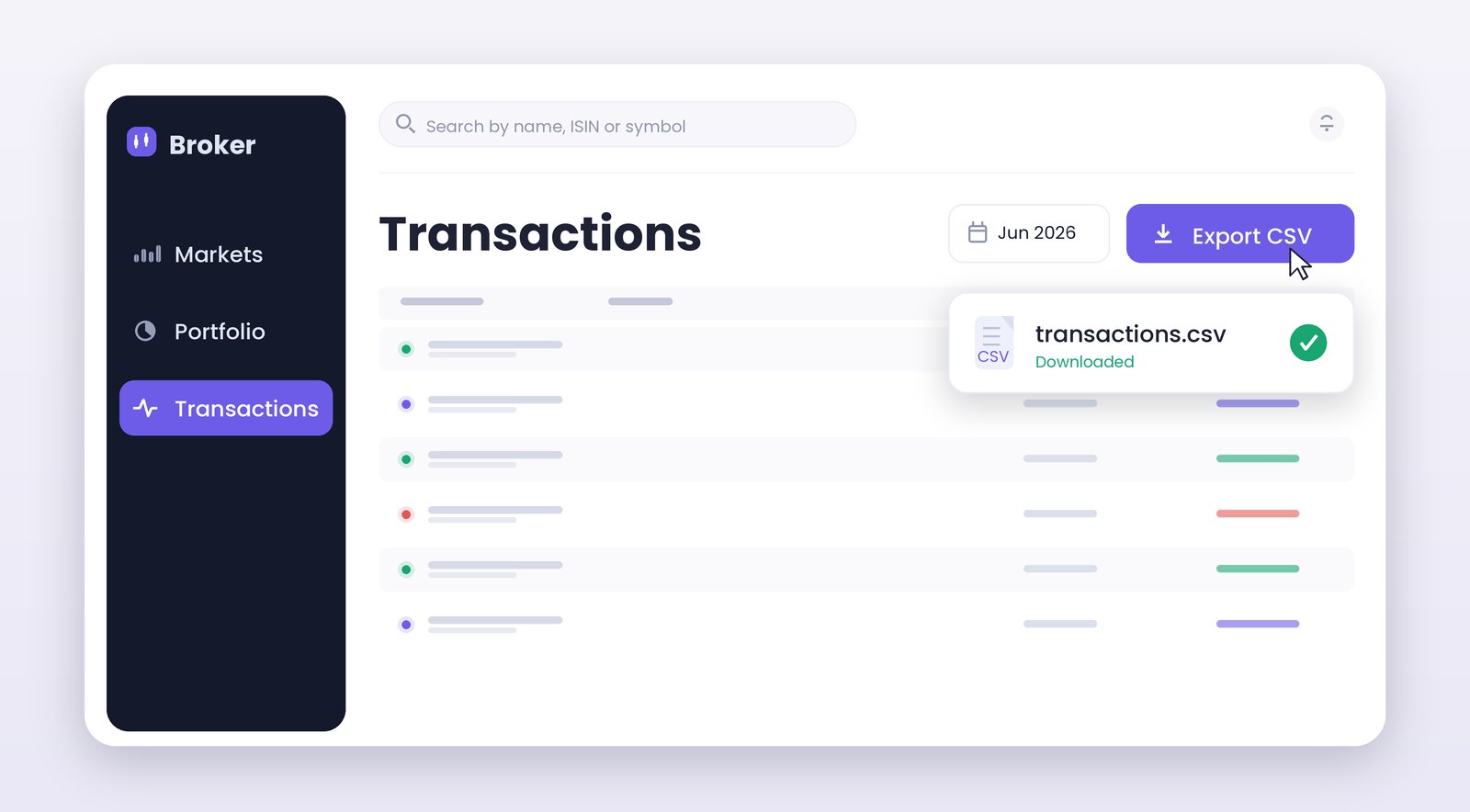 Exporte as suas transações da XTB como ficheiro CSV